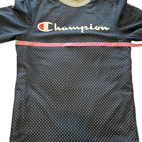 Champion Mesh Men’s Blue Short Sleeve Athletic T Shirt - Picture 7 of 9